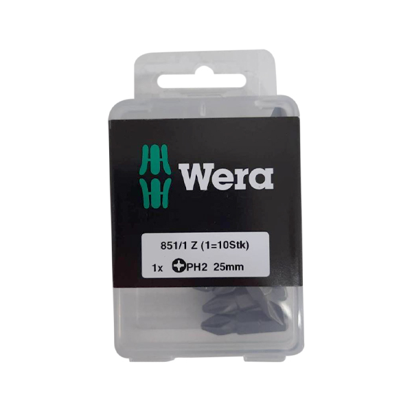 مجموعه نوک پیچگوشتی 10 عددی ورا ph2 25mm